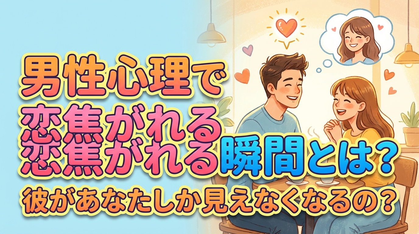 男性心理で恋焦がれる瞬間とは？彼があなたしか見えなくなるの？