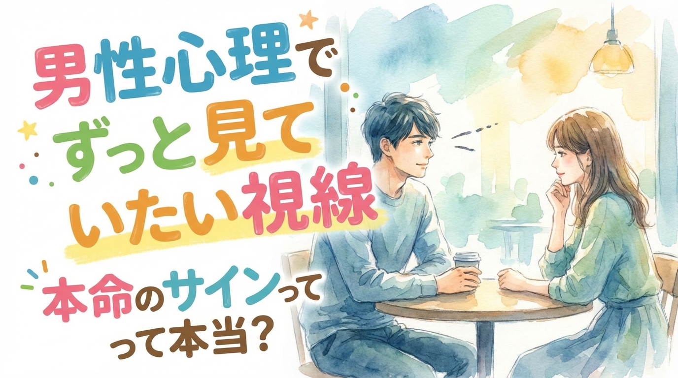 男性心理でずっと見ていたい視線を送る理由は？本命のサインって本当？