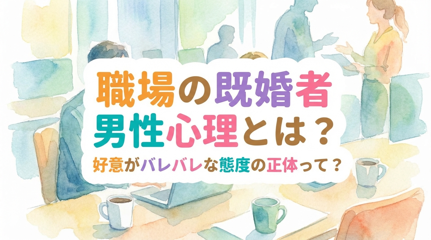 職場の既婚者男性心理とは？好意がバレバレな態度の正体って？