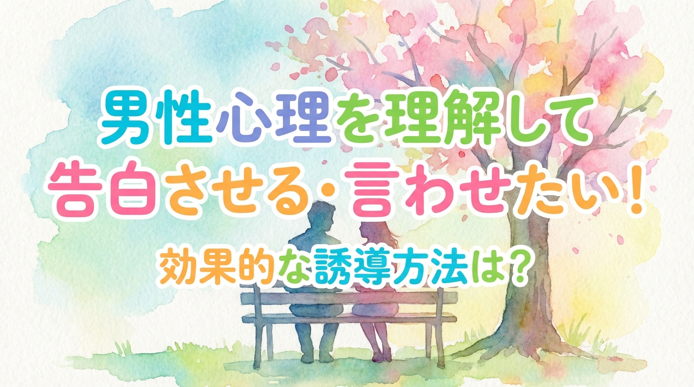 男性心理を理解して告白させる・言わせたい！効果的な誘導方法は？