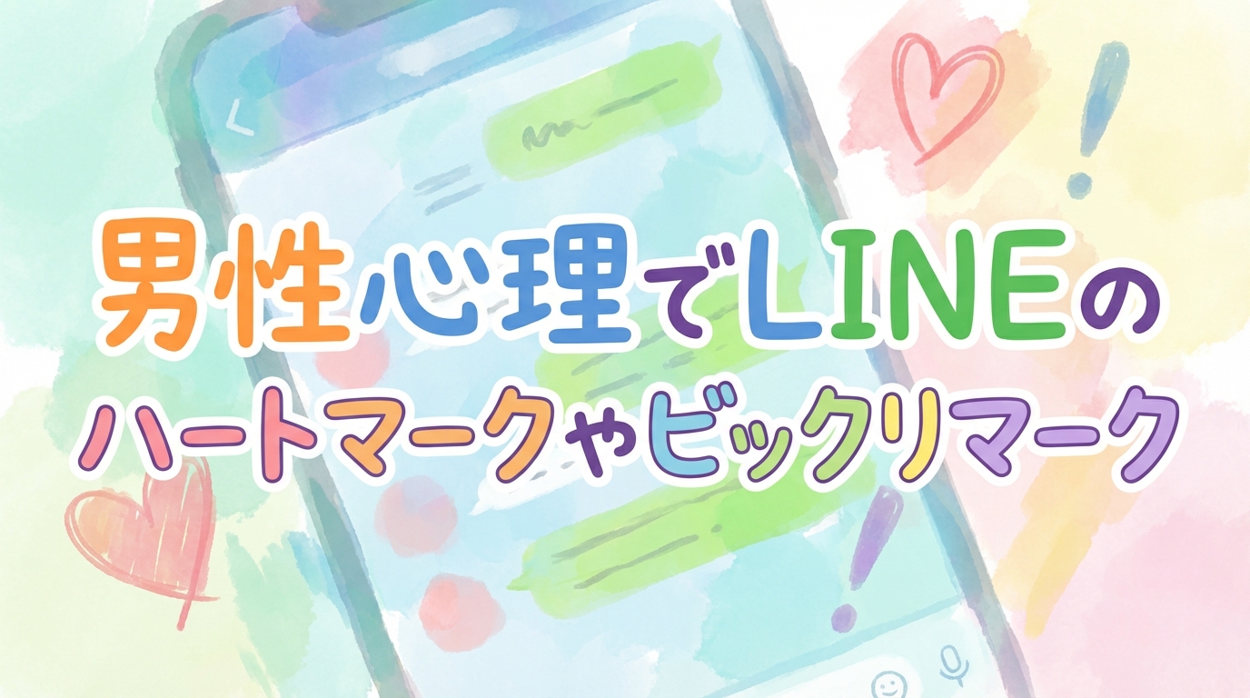 男性心理でLINEのハートマークやビックリマークの意味とは？脈ありサインなの？