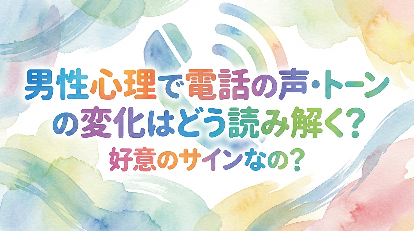男性心理で電話の声・トーンの変化はどう読み解く？好意のサインなの？