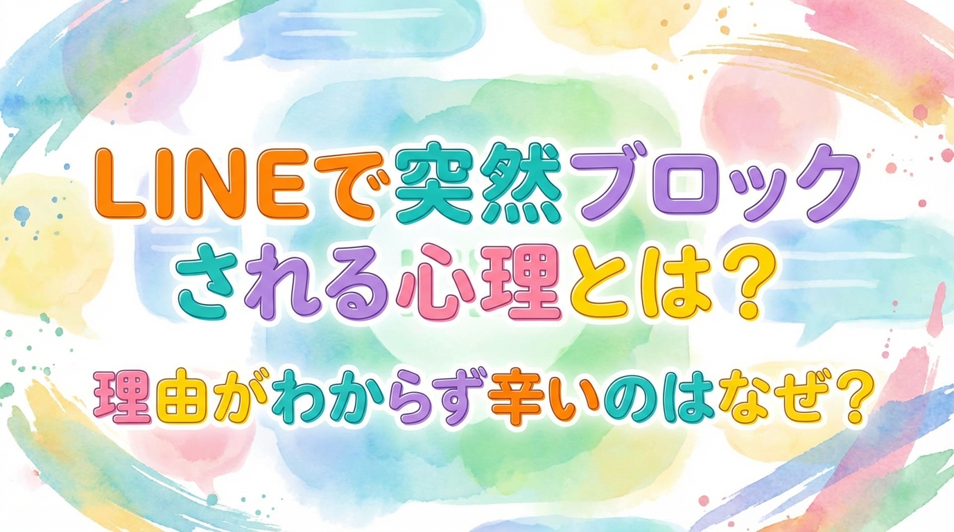 LINEで突然ブロックされる心理とは？理由がわからず辛いのはなぜ？