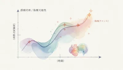 冷却期間の男性心理はグラフでどう変化する？復縁チャンスはいつ？