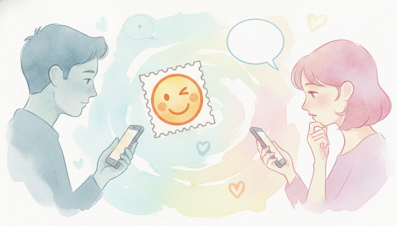 マッチングアプリで男性からスタンプだけ返信されるのはなぜ?彼の本音と賢い対処法とは?