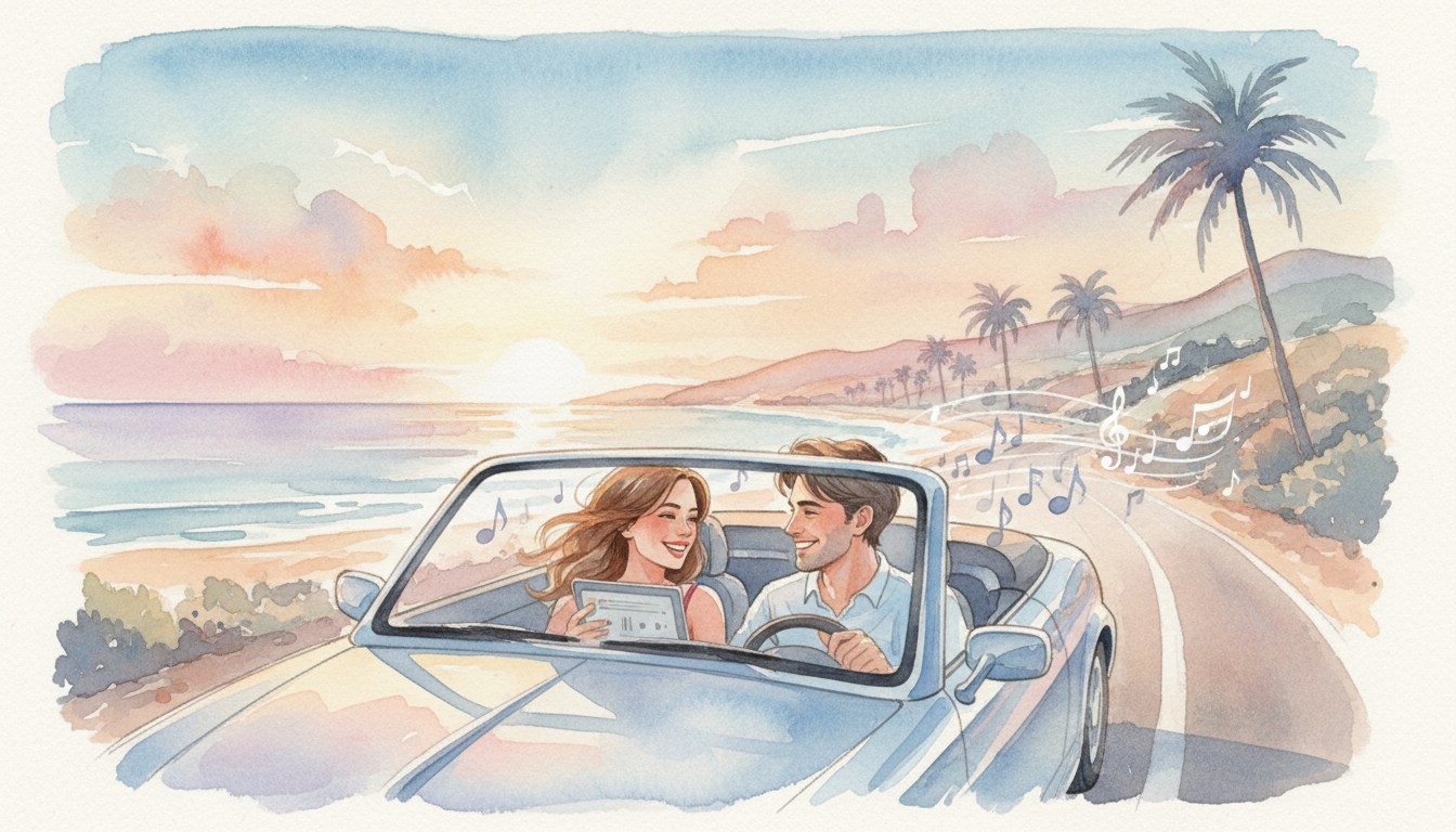 ドライブデートの選曲は「同調効果」で二人の心を重ねる最強のツール