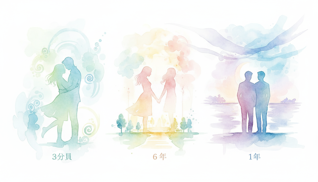 付き合いの期間で彼の気持ちはこう変化する