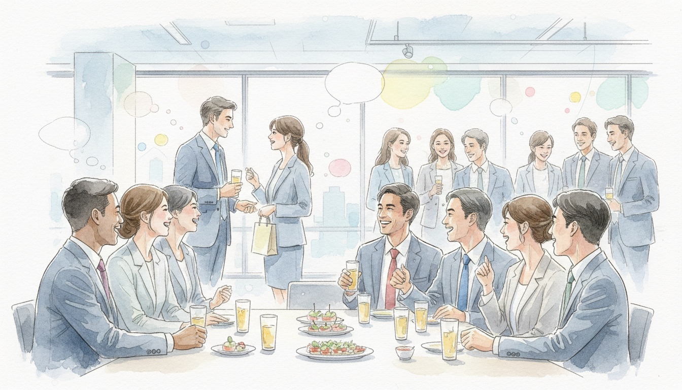 職場の歓迎会で元彼と目が合った時のスマートな振る舞い方