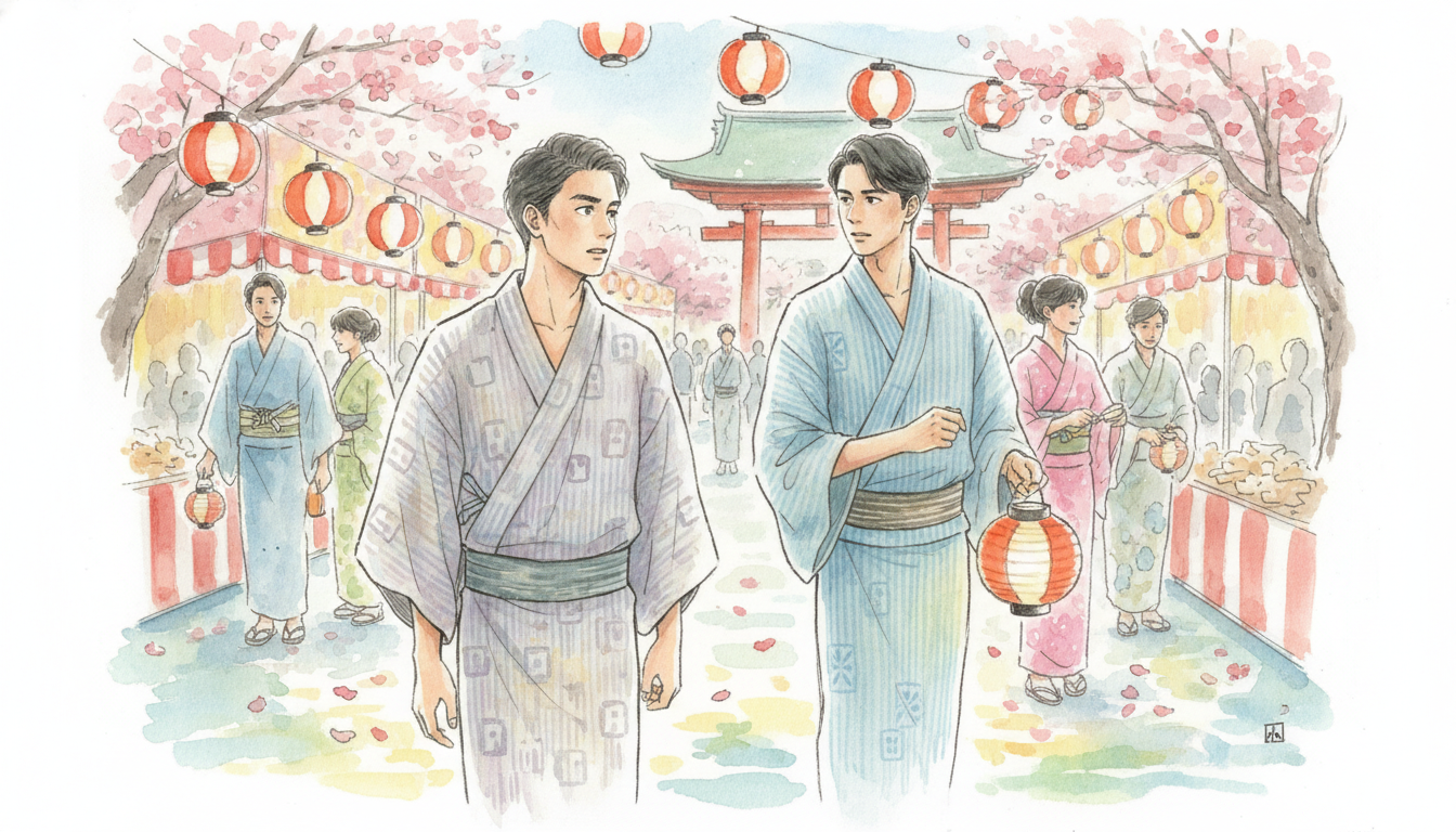 地元のお祭りで元彼と遭遇したら、彼の心は揺れ動いている可能性が高い！