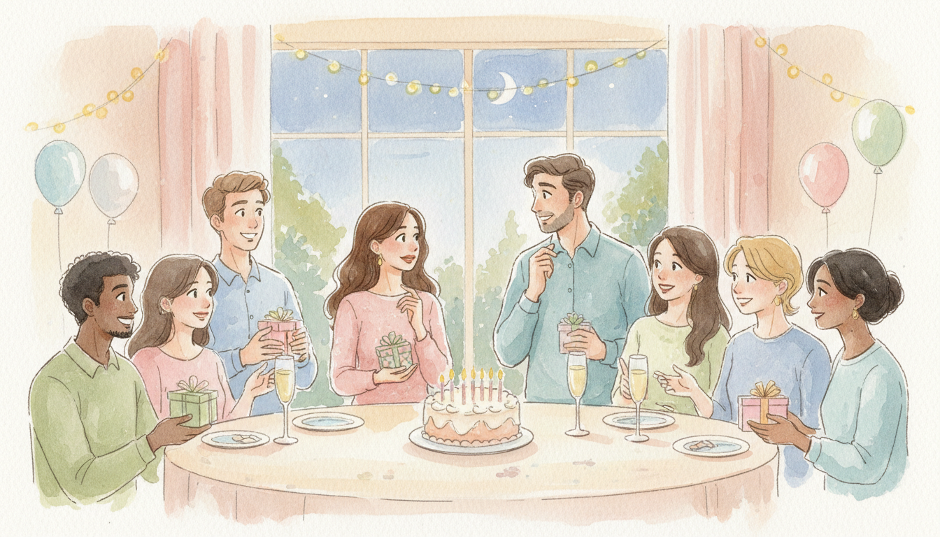 共通の友人との誕生日会で元彼に会うのは、心の準備が何よりも大切です