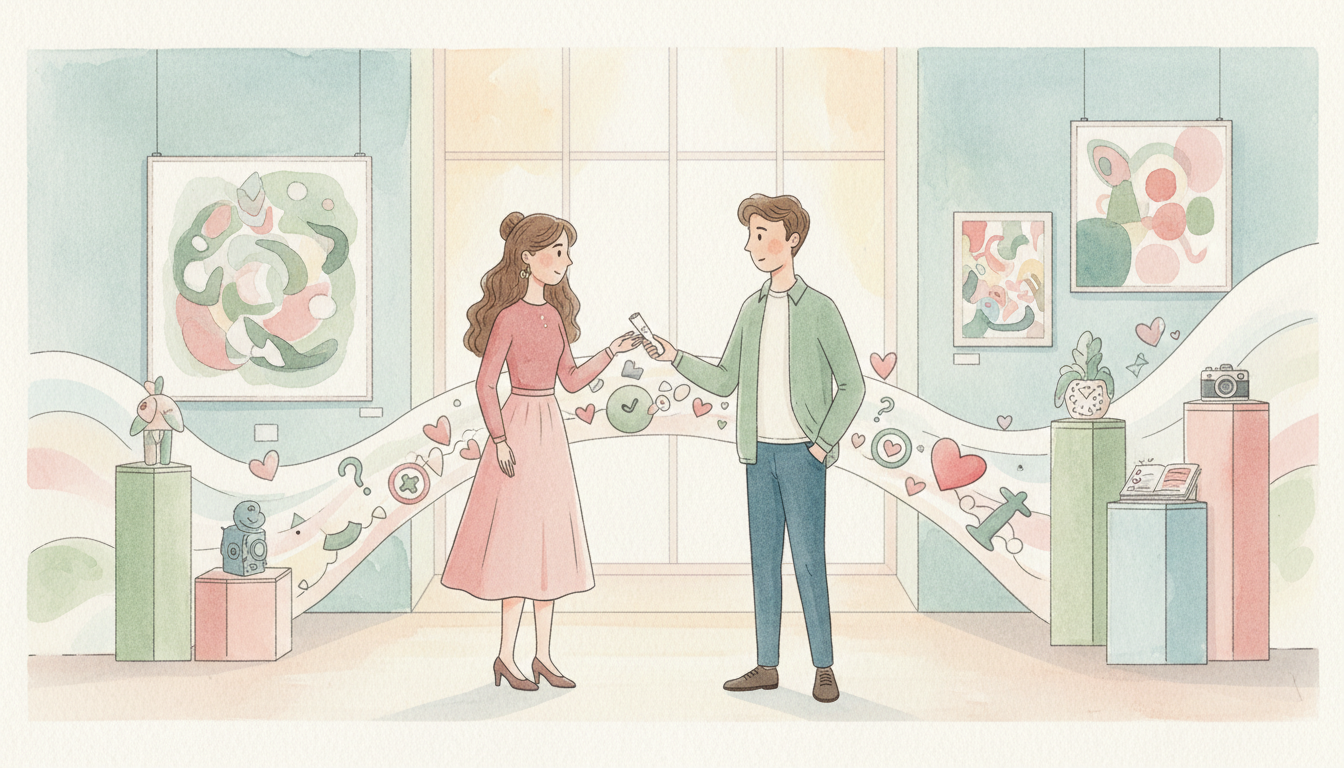 趣味の展示会への誘いは関係再構築のチャンス