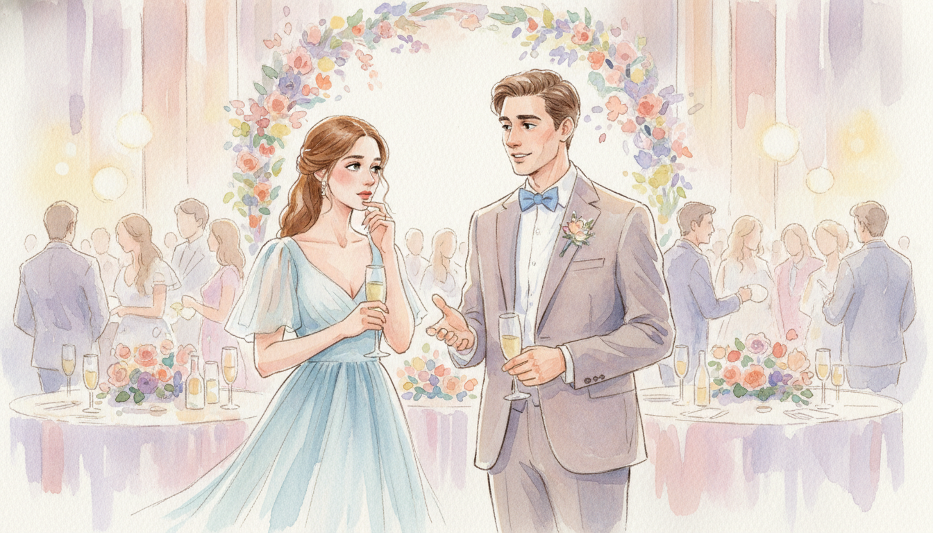 結婚式の二次会で元彼に話しかけられたら、どう対応するのがベスト？