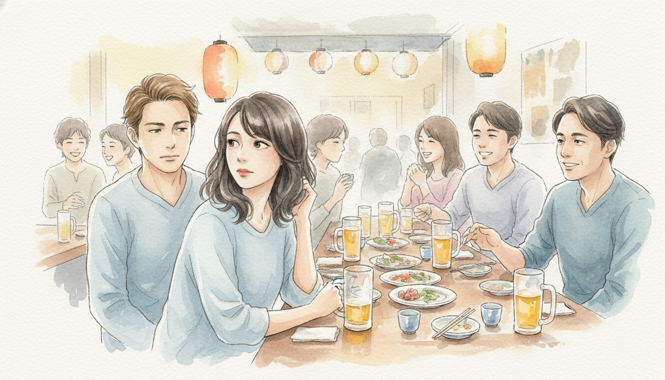 元彼が隣に座った時の具体的な状況と彼の心理