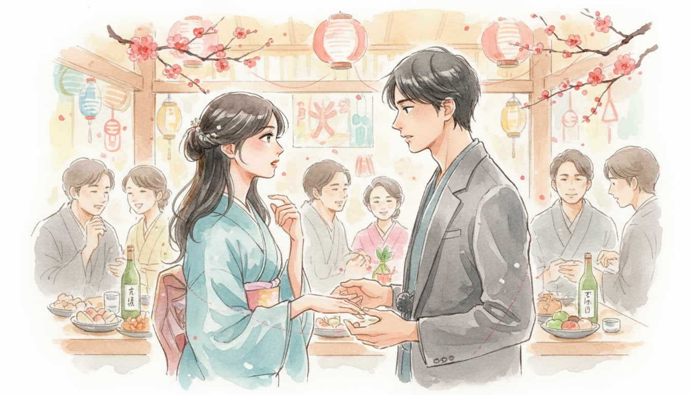 地元の新年会で元彼と会った時、どうすればいい？心理学に基づいた適切な対応