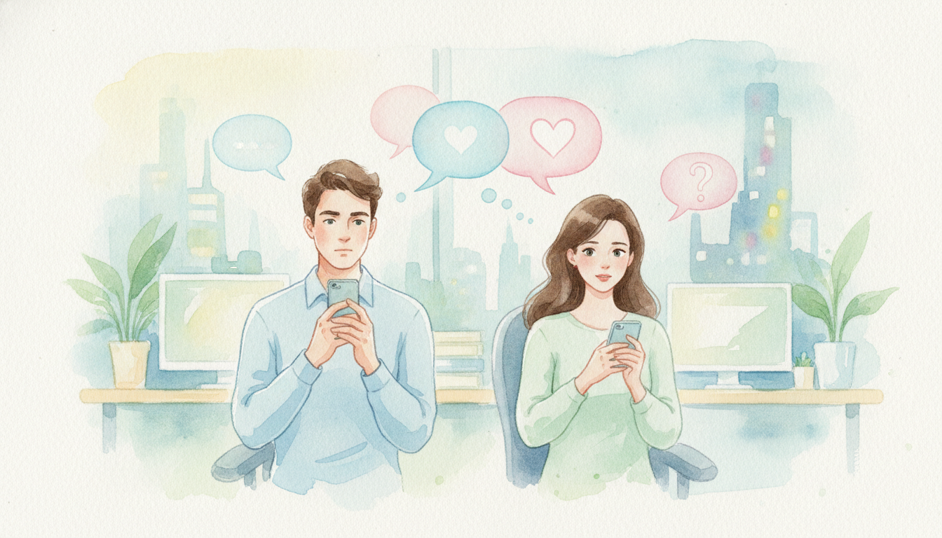 仕事中のLINE返信は「脈あり」とは限らないのが結論