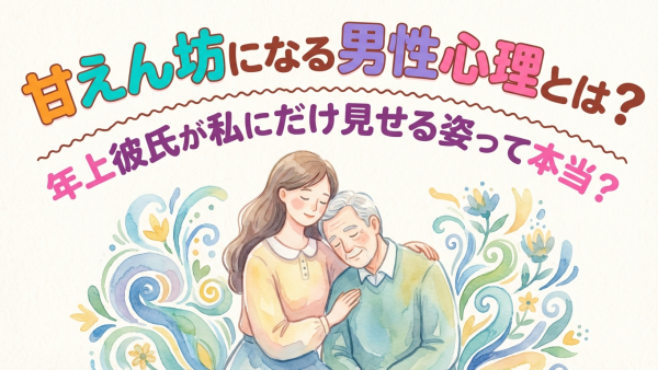 甘えん坊になる男性心理とは？年上彼氏が私にだけ見せる姿って本当？